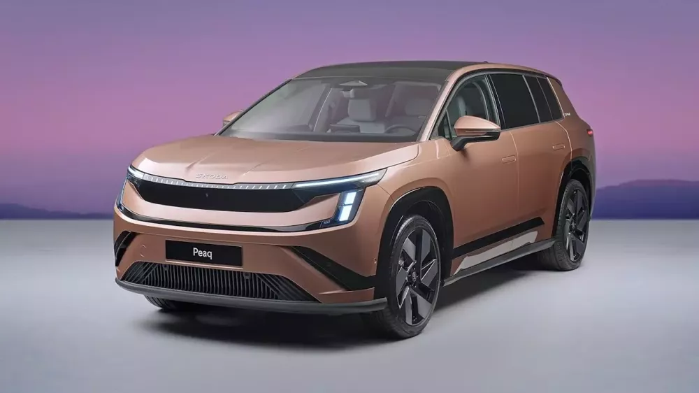 SUV điện 3 hàng ghế Skoda Peaq ra mắt, kích thước lớn hơn Kodiaq, phạm vi di chuyển gần 650 km - Ảnh 1. SUV điện 3 hàng ghế Skoda Peaq ra mắt, kích thước lớn hơn Kodiaq, phạm vi di chuyển gần 650 km - Ảnh 1.