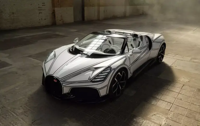 Bugatti W16 Mistral Blanc Éternel – siêu xe có một không hai với hàng loạt chi tiết bằng sứ cao cấp