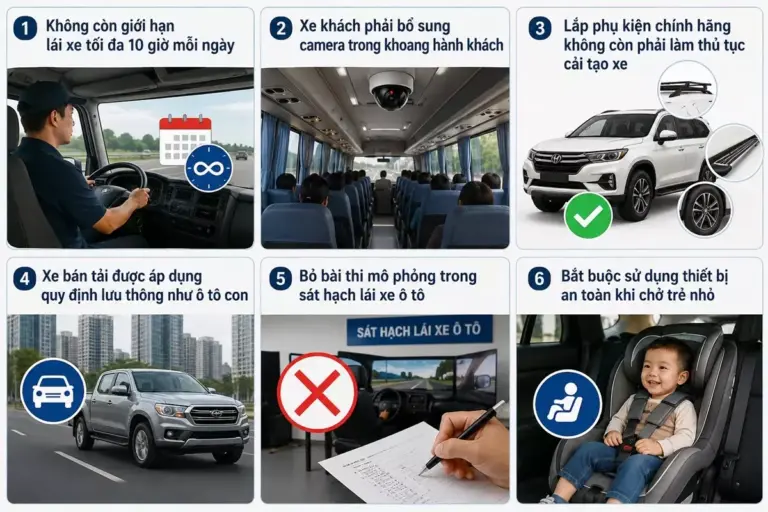 6 quy định mới về giao thông được áp dụng từ ngày 1/7/2026