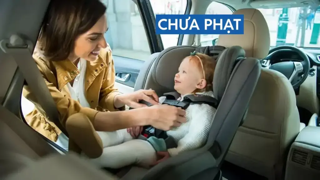 Chưa xử phạt vi phạm ghế trẻ em trên ô tô