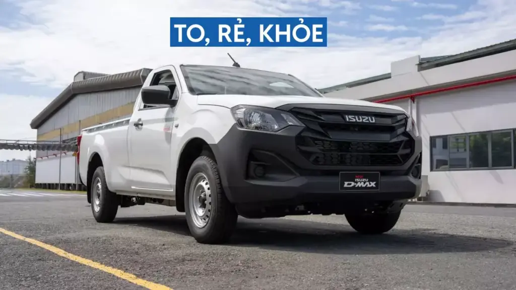 Isuzu D-Max D-Cargo 1000 – bán tải chở hàng chuyên dụng mở bán tại Việt Nam, giá từ 492 triệu đồng