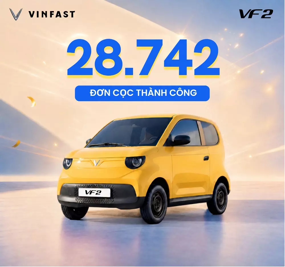 vinfast-vf-2-e377 VinFast VF 2 nhận gần 29.000 đơn đặt hàng sau 3 ngày mở bán ở Việt Nam