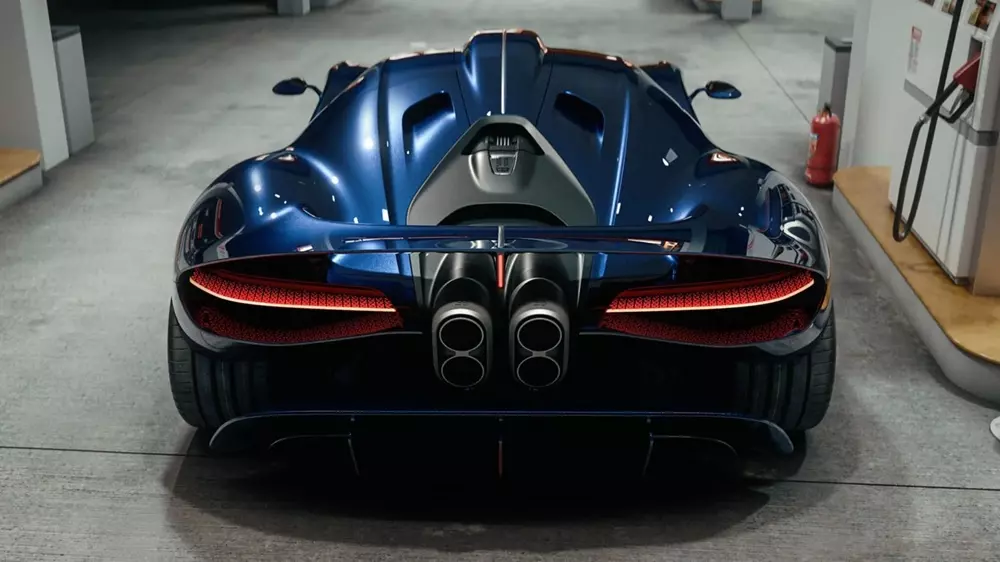 Bugatti Destrier được trang bị 4 ống xả phía sau