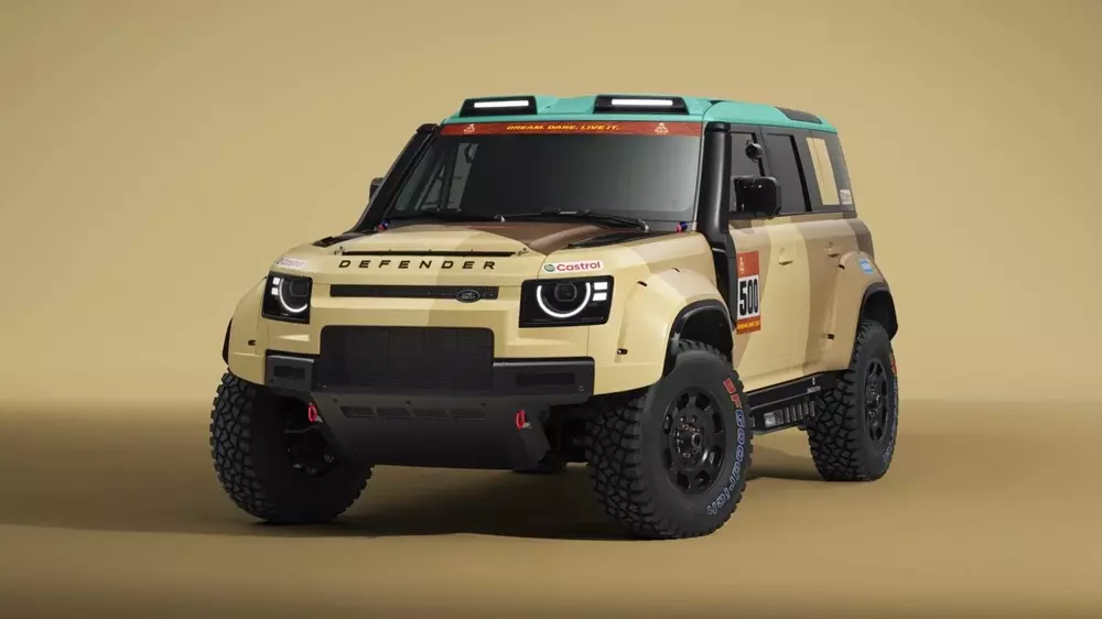 land-rover-defender-dakar-2-919b Tuy là phiên bản đường phố của xe đua Defender D7X-R nhưng Land Rover Defender Dakar vẫn sở hữu thiết kế sẵn sàng chinh phục địa hình khó
