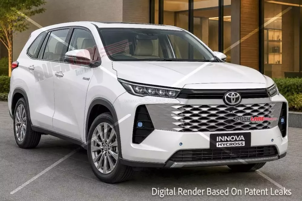 Hình ảnh phác họa trên máy tính của Toyota Innova Cross 2027
