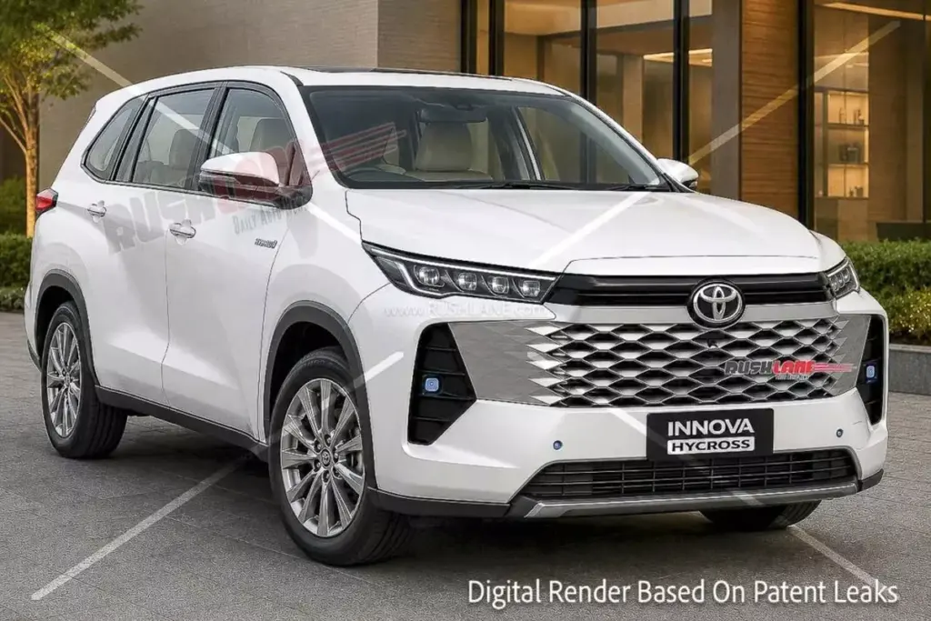 Rò rỉ thiết kế của Toyota Innova Cross 2027 với đầu xe mới mang phong cách Hilux