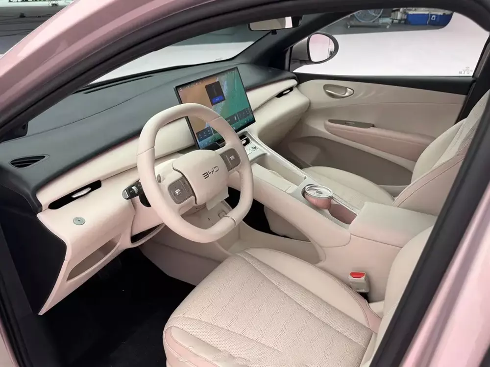 BYD Seagull thế hệ mới lộ nội thất với ghế lái massage và màn hình cỡ lớn - Ảnh 1.